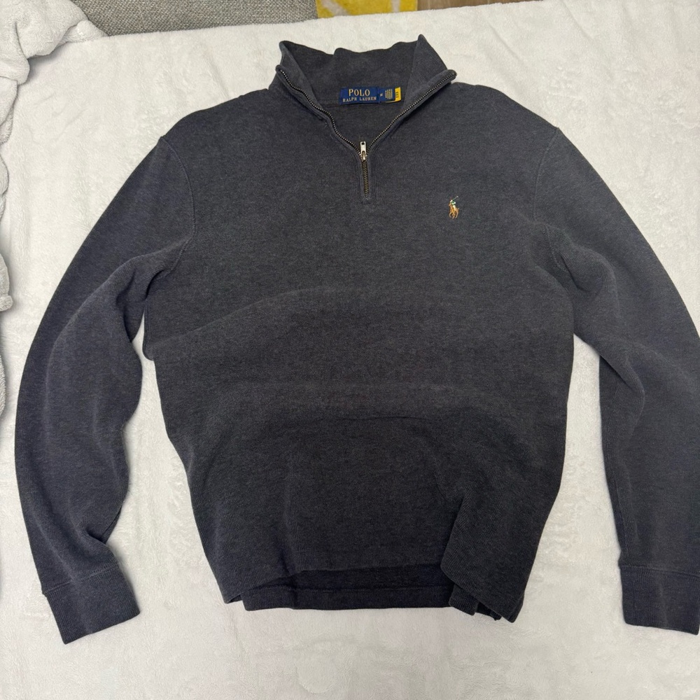 Polo by Ralph Lauren Gray Zip Up Sweater